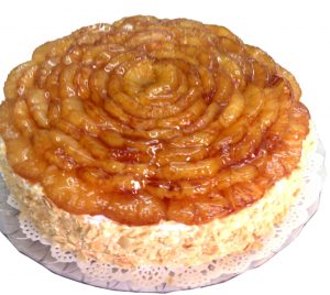 Cake pinapple with caramel