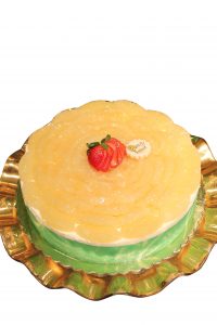 Cake vanilla with pineapple