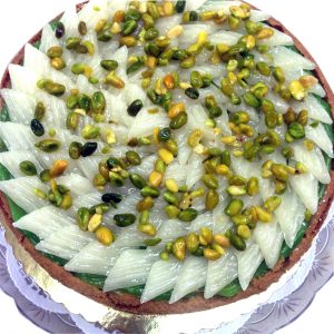 Cheesecake halgom and pistachio